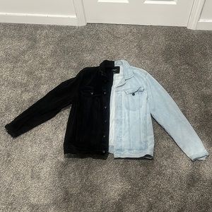 Half and Half Jean Jacket